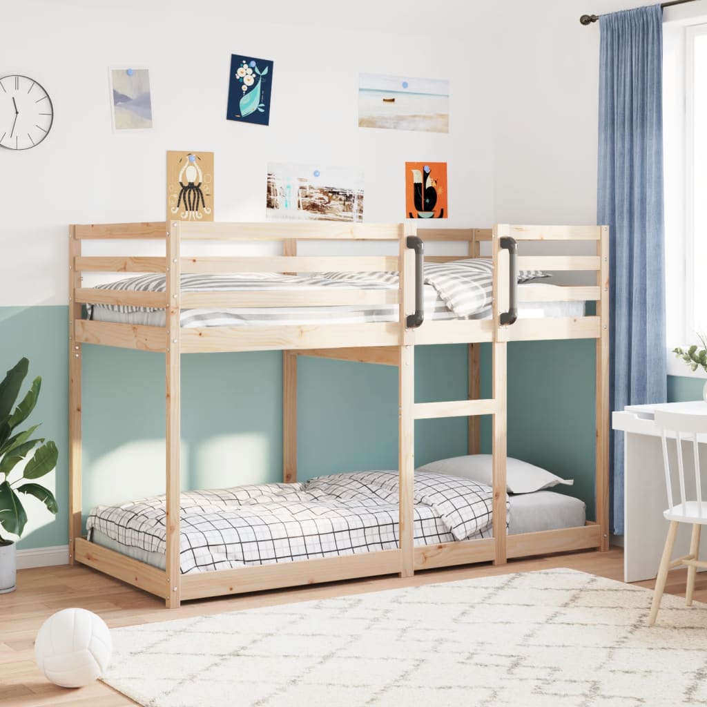 Bunk Bed without Mattress 92x187 cm Single Solid Wood Pine - image 5