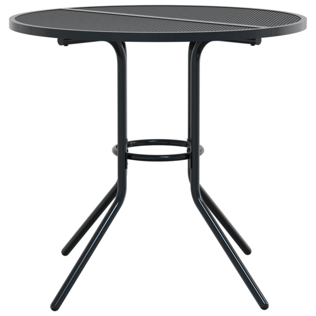Stackable Garden Chair Set 5 Piece Anthracite Powder-coated Steel - image 5