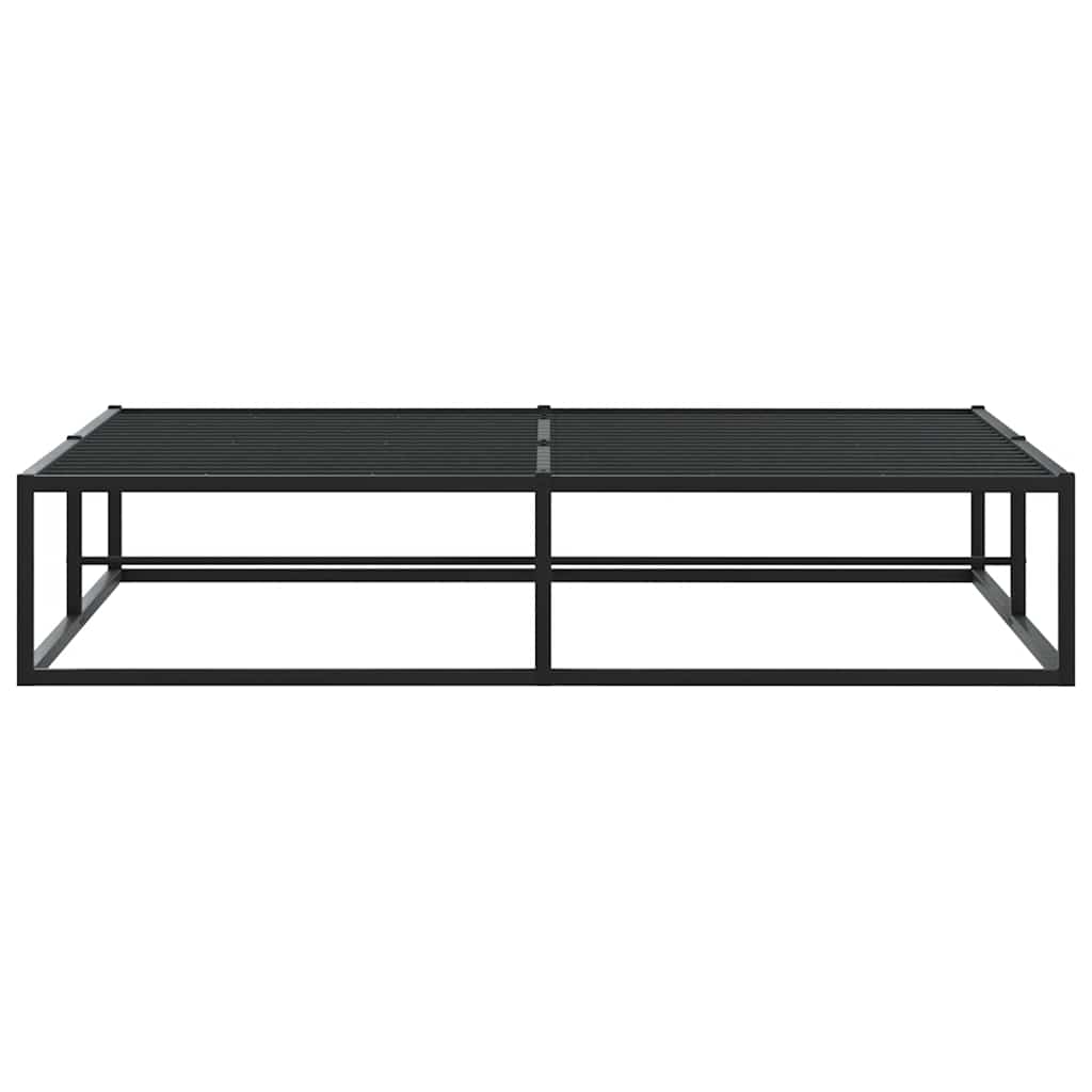 Bed Frame without Mattress Black 153x203 cm Queen Metal - image 2