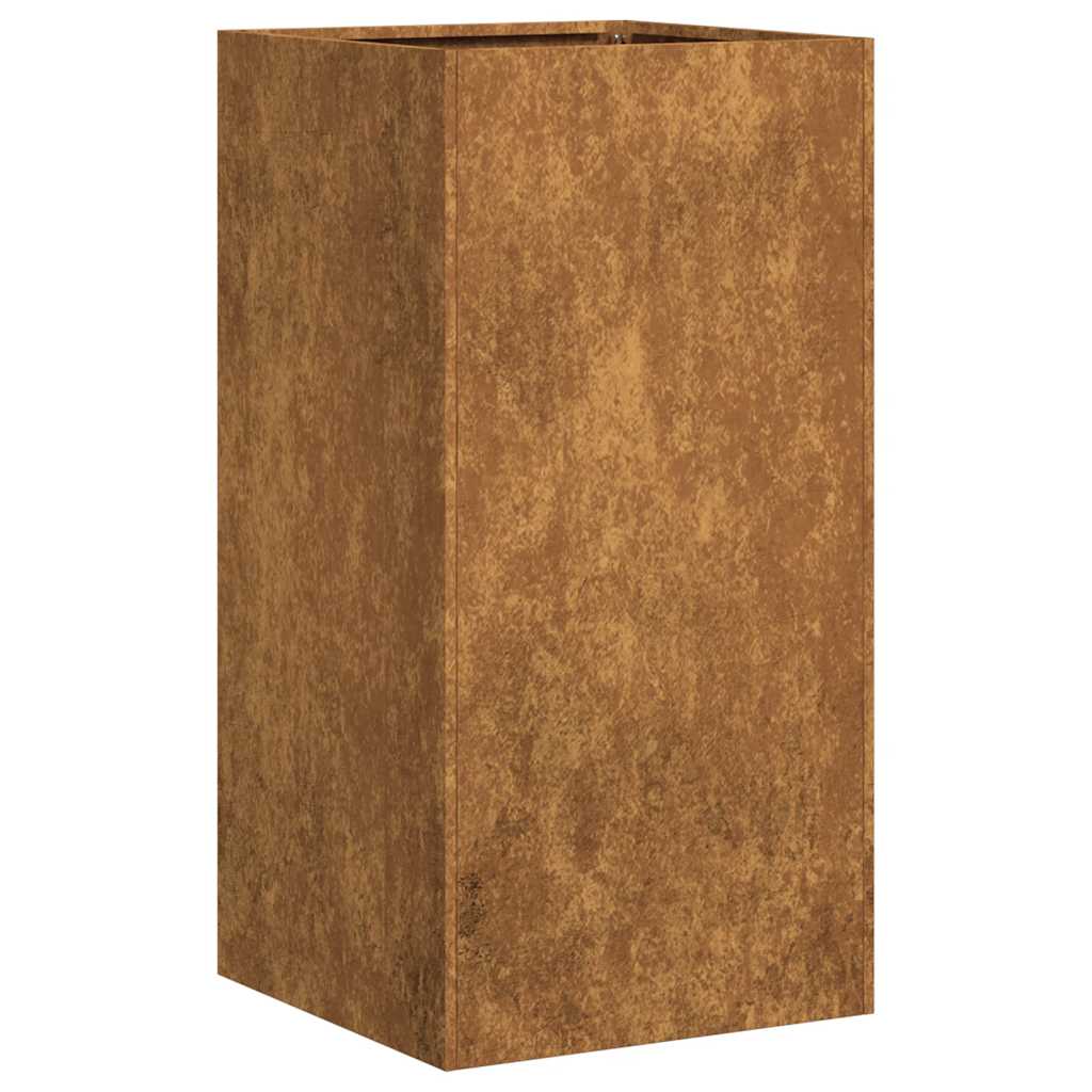 NNEVL Planter Rusty 40x40x80 cm Weathering Steel