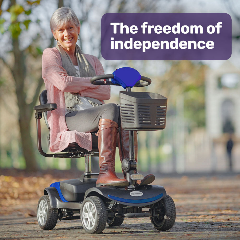 FreeRoam Electric Motorised Mobility Scooter-Blue - image 2