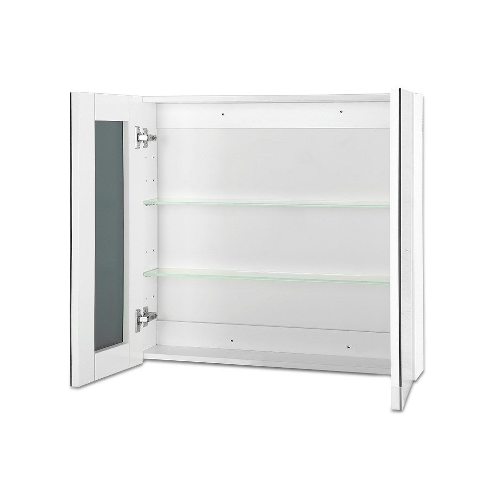 NNEDSZ Bathroom Vanity Mirror with Storage Cabinet - White