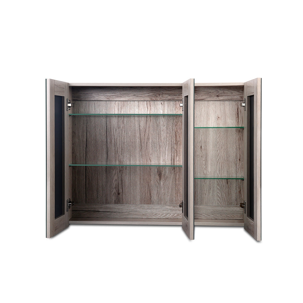 NNEDSZ Bathroom Vanity Mirror with Storage Cabinet - Natural