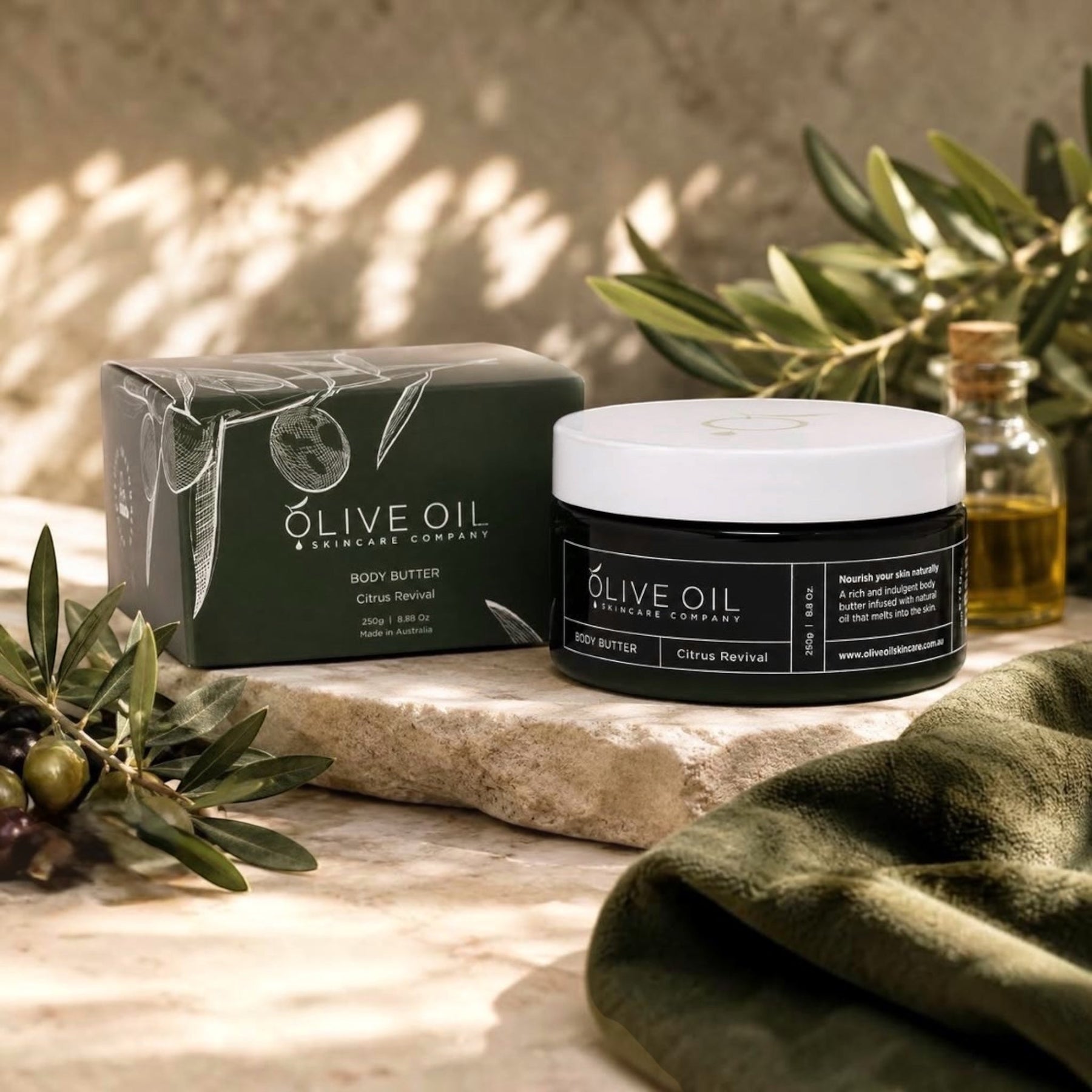 Body Butter, Olive Oil based ,Citrus Revival 250g