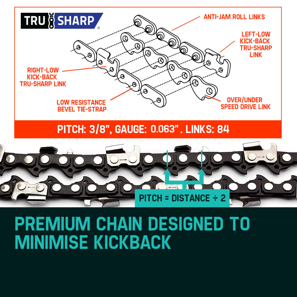 NNEMB 24 84 Link Premium Tru-Sharp Chainsaw Chain