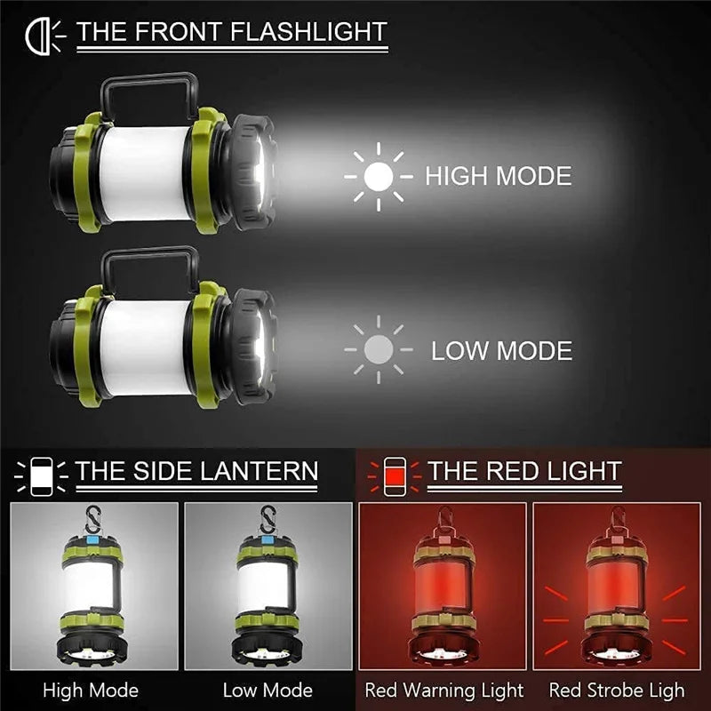 NNEOBA Rechargeable Camping Lantern & Power Bank Flashlight