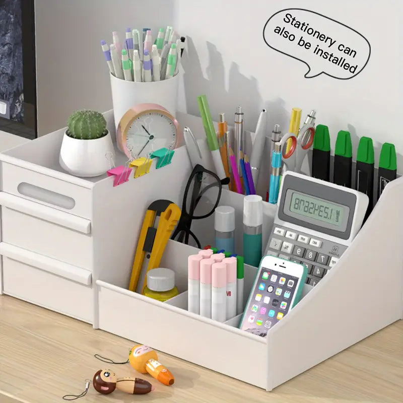 NNETM Large Capacity Cosmetic Storage with Drawers Store Brushes, Makeup, Skincare, Perfumes-1