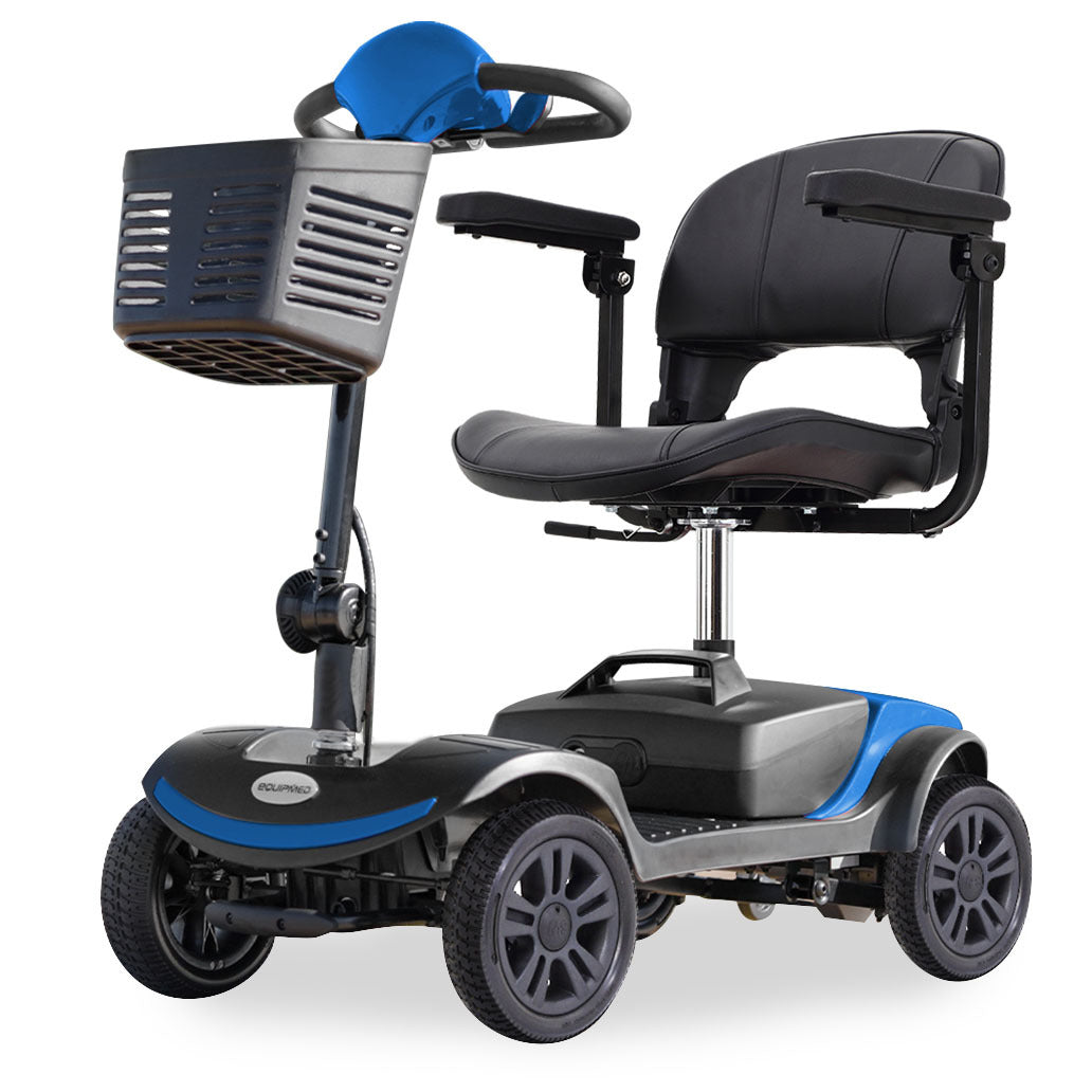 SmartRider Folding Electric Mobility Scooter-Black & Blue