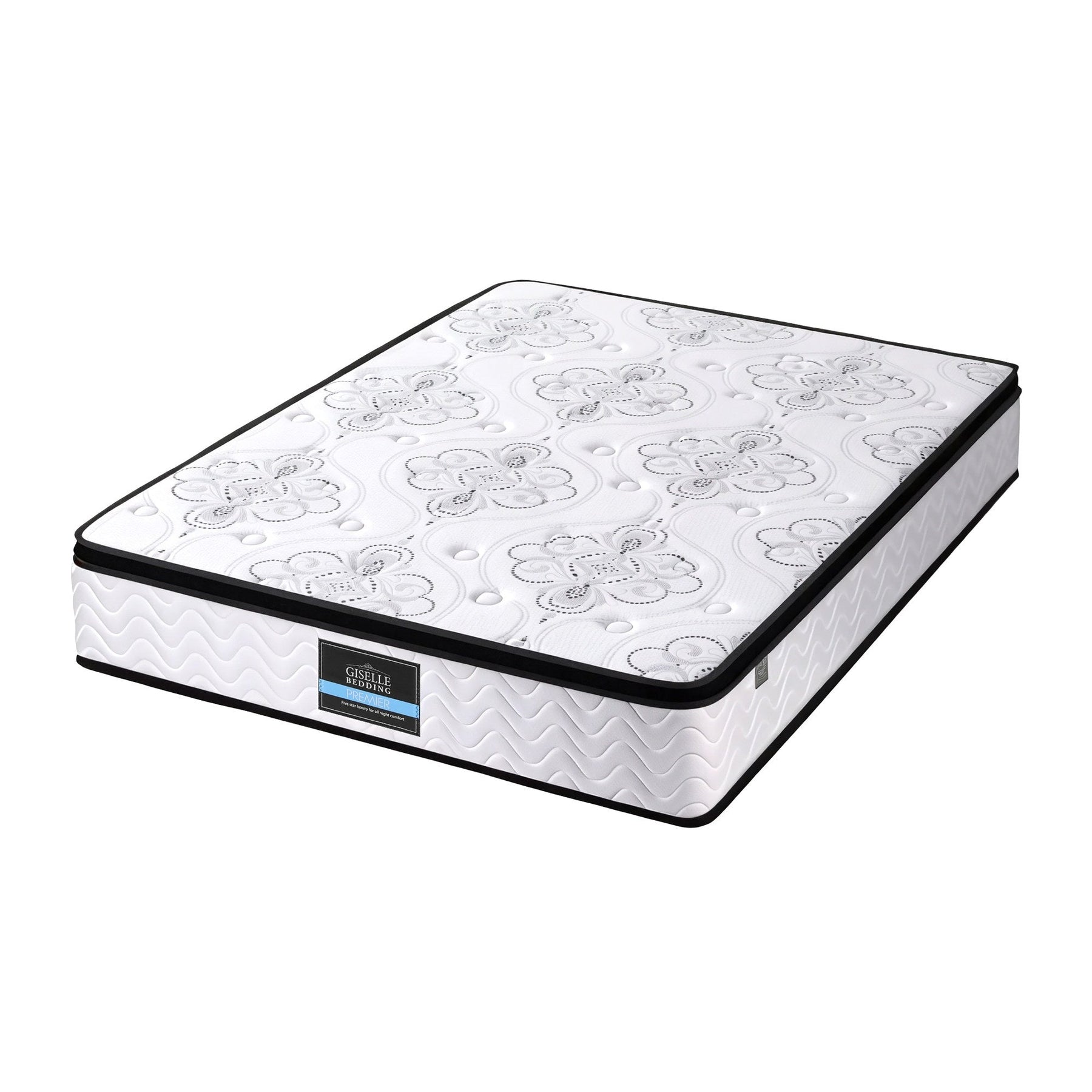 Giselle Bedding 30cm Mattress Pocket Spring Medium Firm Foam Euro Top Queen