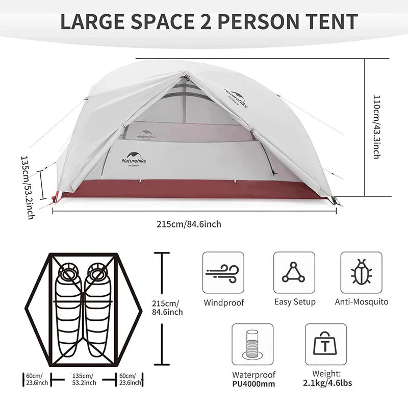 Star River 2-Person Ultralight Waterproof Camping Tent - image 2