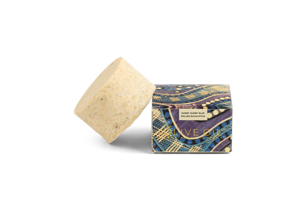 Olive Oil Soap ,Indigenous Series ,   Gumby Gumby, With Blue Mallee Eucalyptus Oil