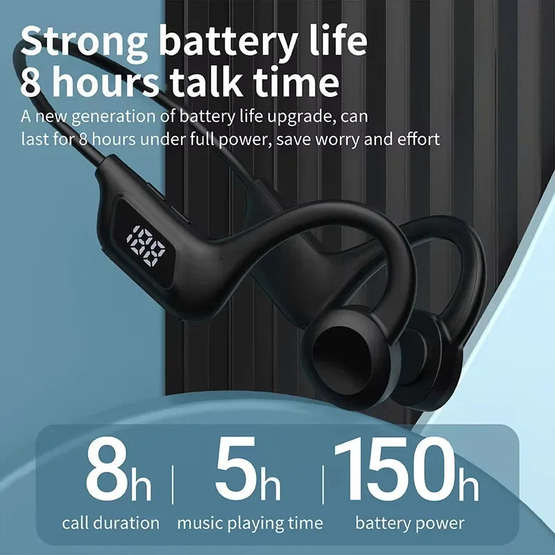 NNEOBA Bone Conduction Wireless Bluetooth Earphones