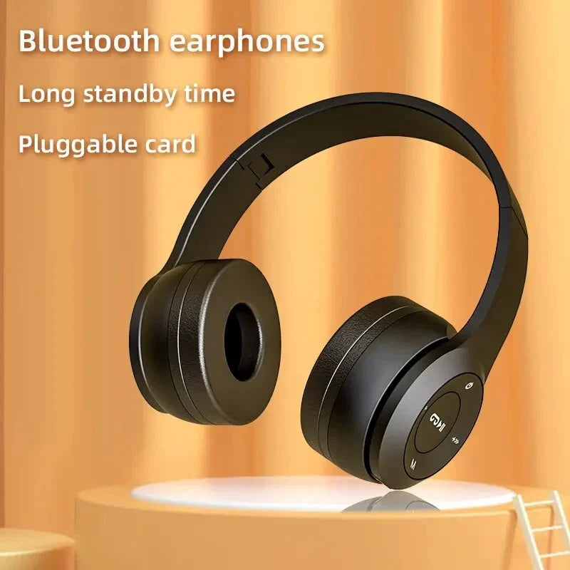 Bluetooth Wireless Sports Gaming Headset Black - image 3
