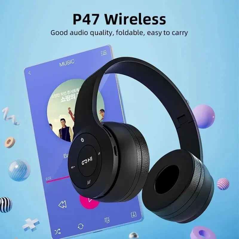 Bluetooth Wireless Sports Gaming Headset Black - image 5