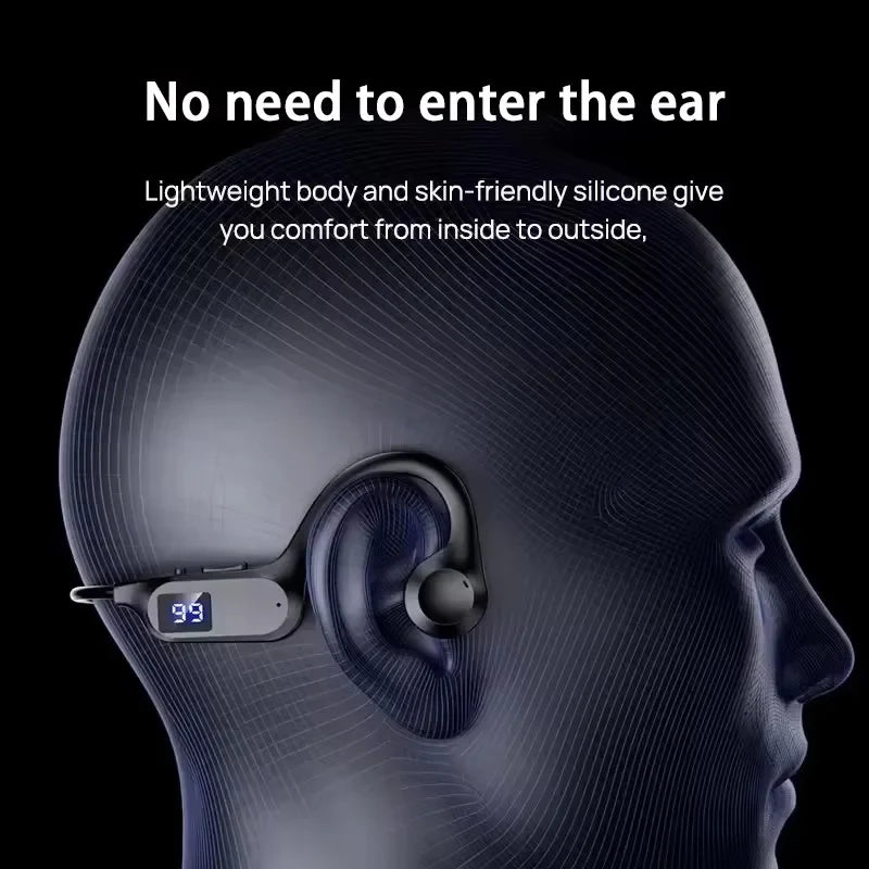 NNEOBA Bone Conduction Wireless Bluetooth Earphones