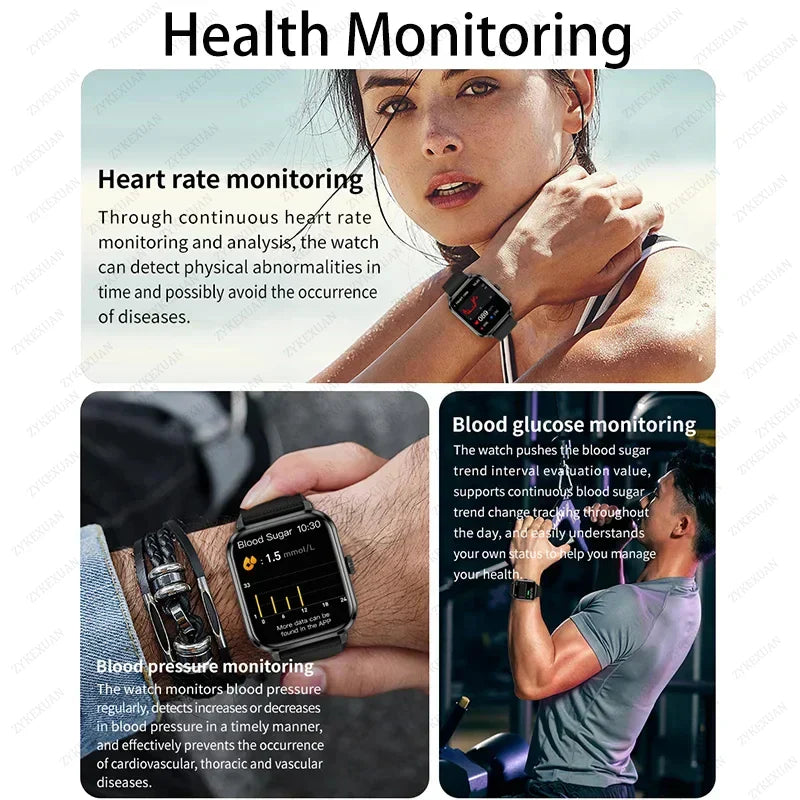 Smart Bluetooth Fitness Tracker Watch with Voice Assistant and Magnetic Charging - image 3
