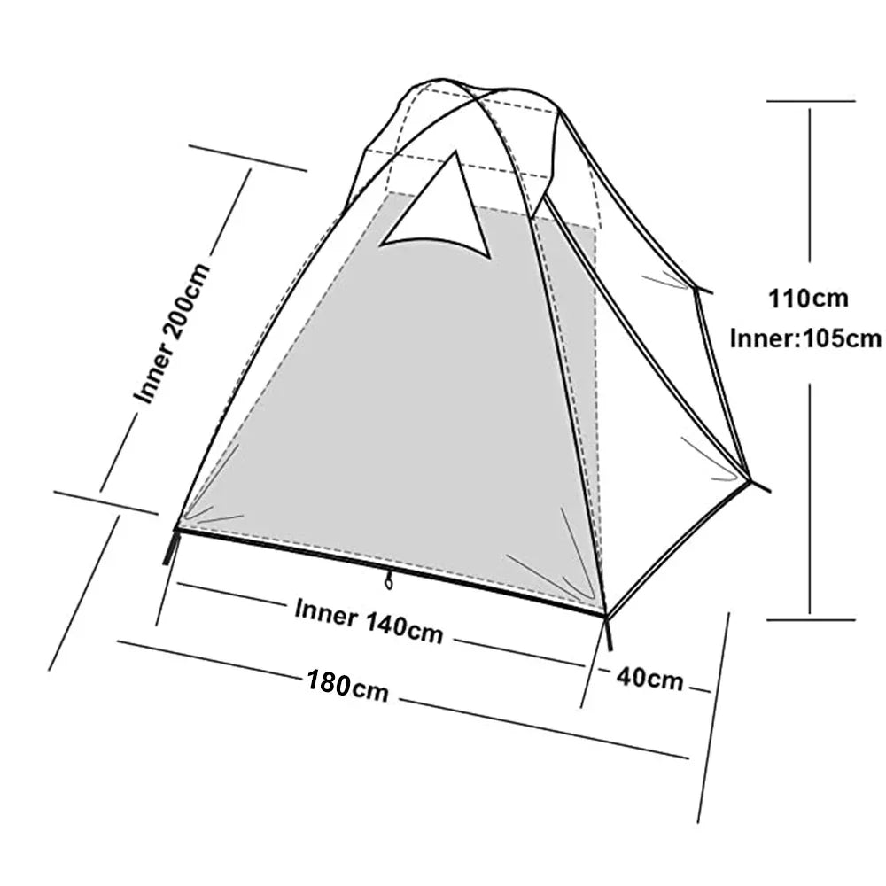 Desert Fox Camping Tent 2 Persons