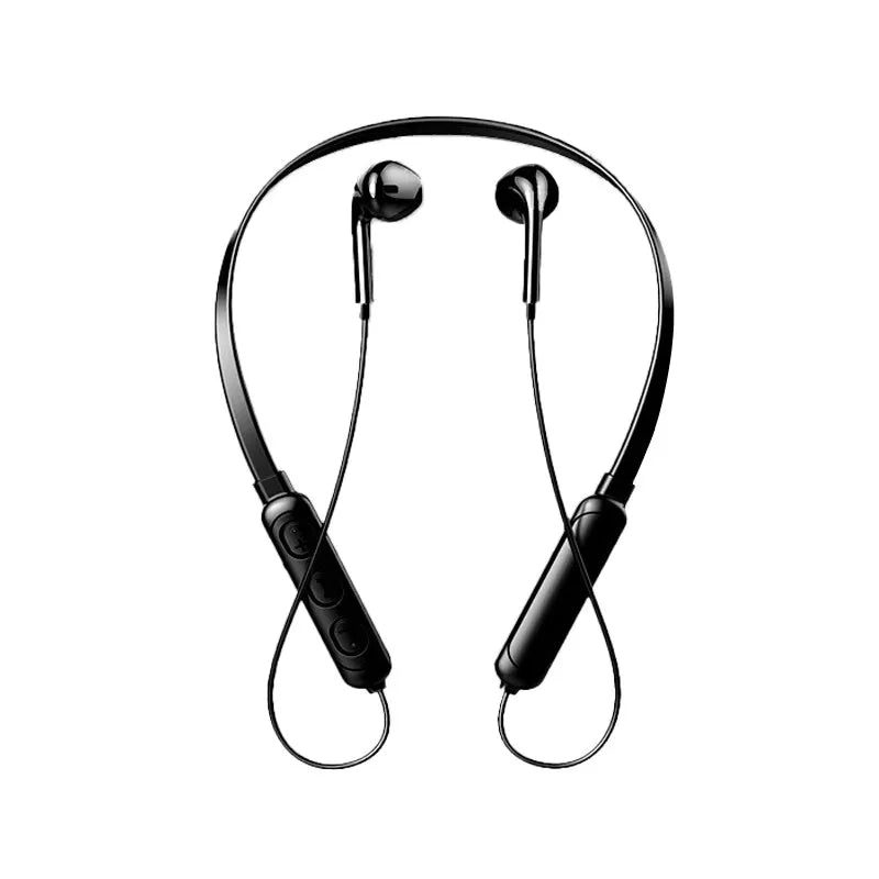 Wireless 9D Bluetooth Neckband Headset Black - image 2
