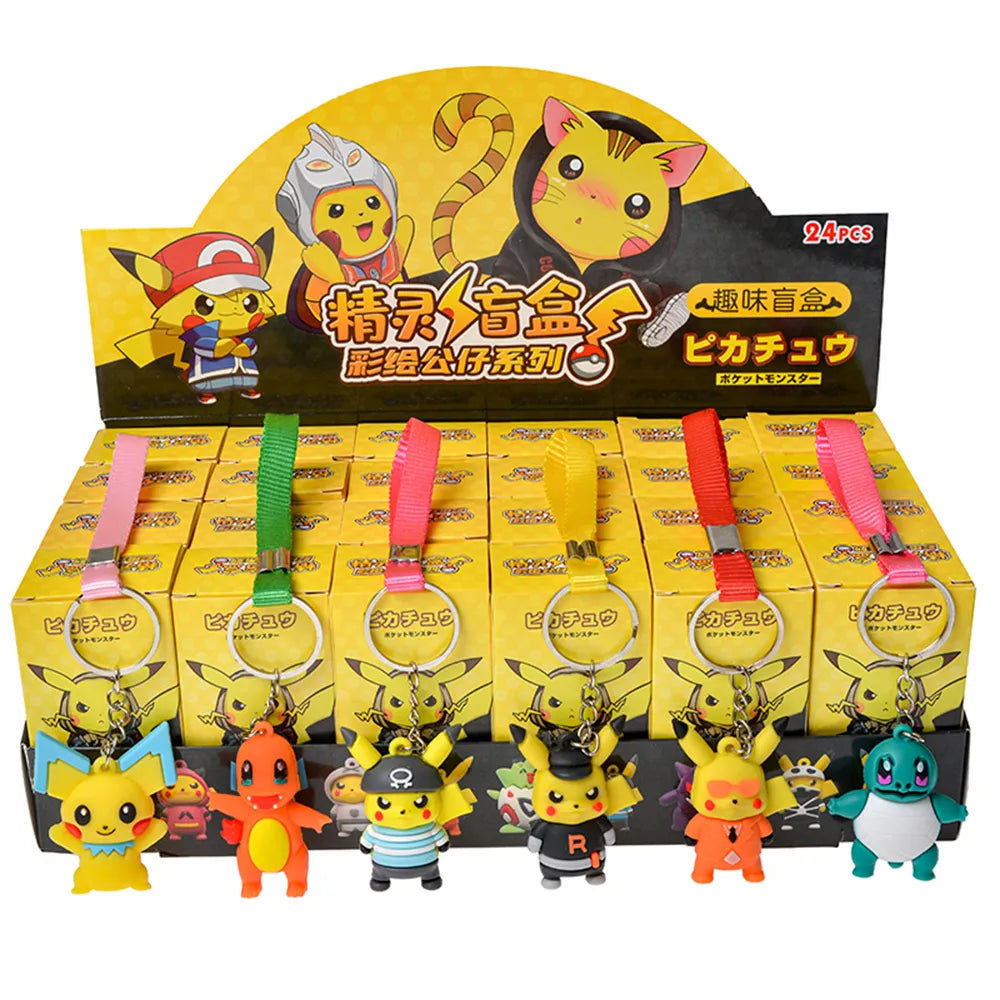 24Pcs/Set Random Pokemon Keychain - image 5