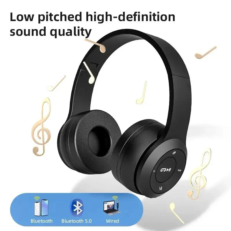 Bluetooth Wireless Sports Gaming Headset Black - image 2