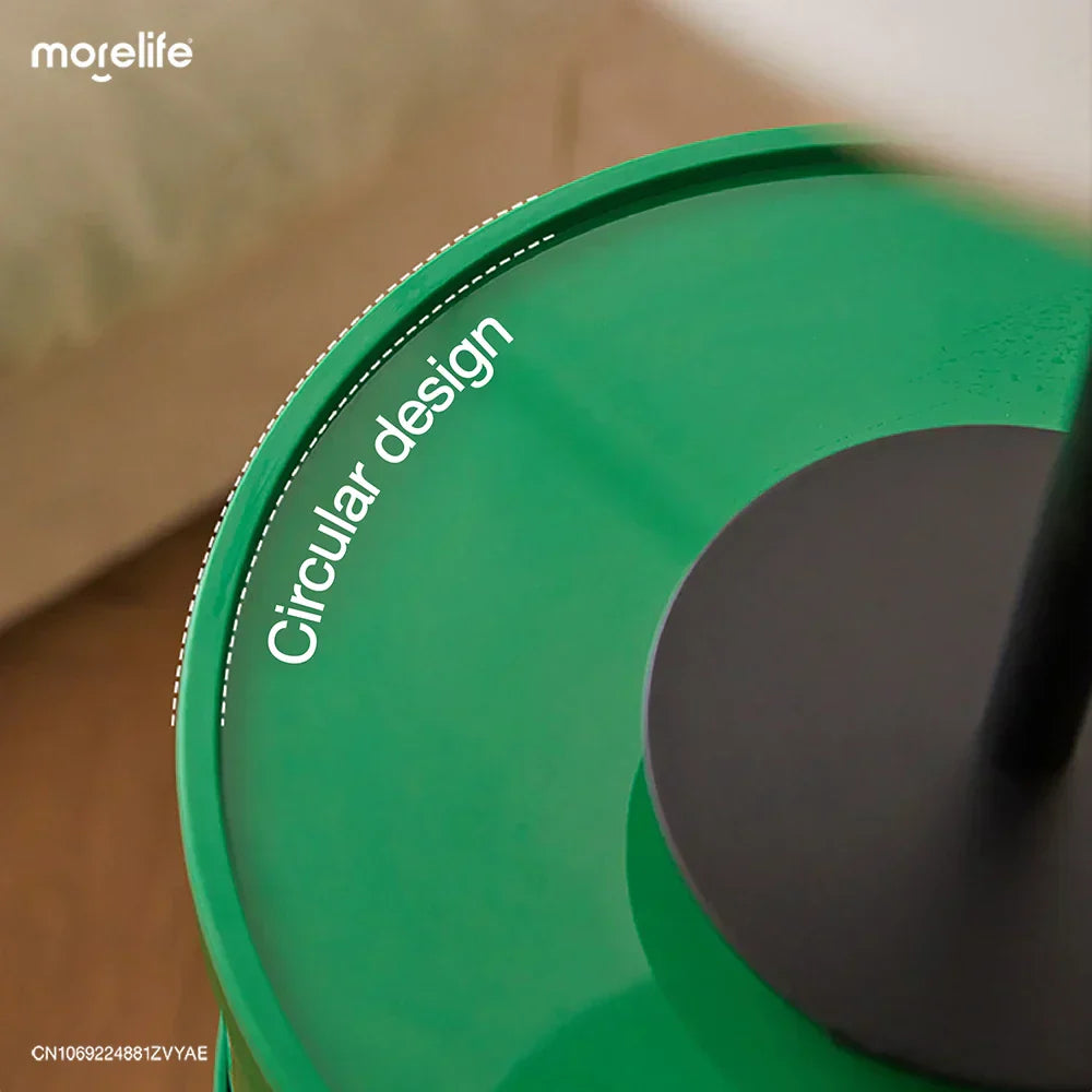 Minimalist Green Nightstands - Mid Century Round Coffee Tables with Storage - image 5