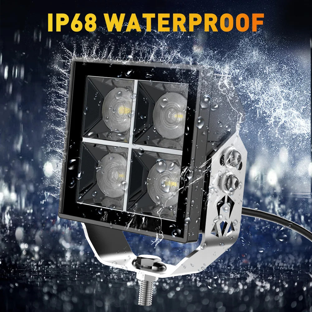 NNEOBA 12V/24V LED Work Lights Spotlight Bar – 4x4