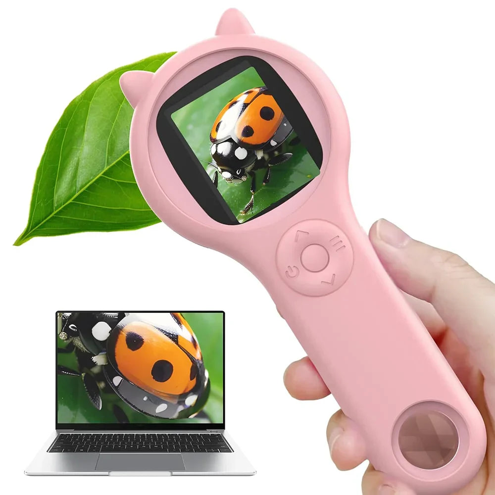 Kids Handheld Digital Microscope 500x with HD Display - image 2