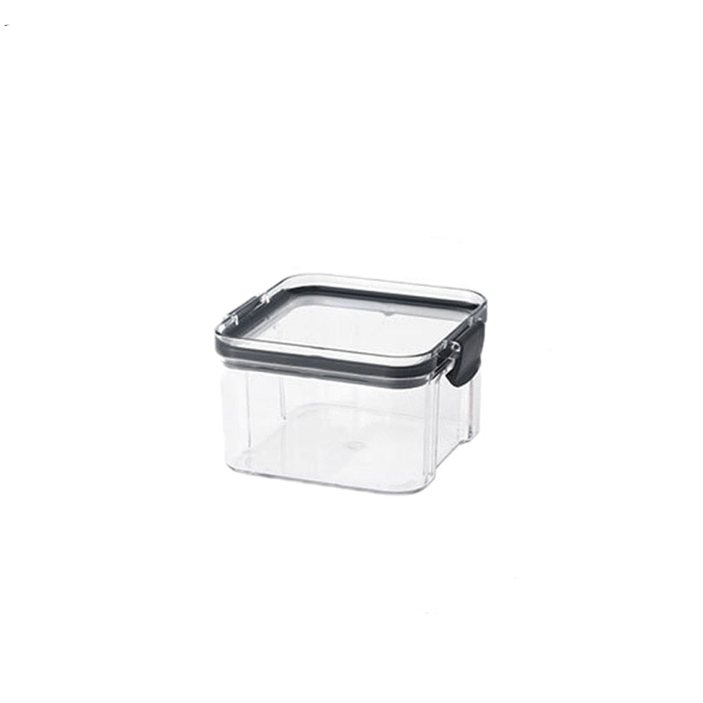 NNEOBA Food Storage Containers Kitchen Storage Organization Kitchen Storage Box Jars Ducts Storage for Kitchen PET Food Storage Box Lid-1