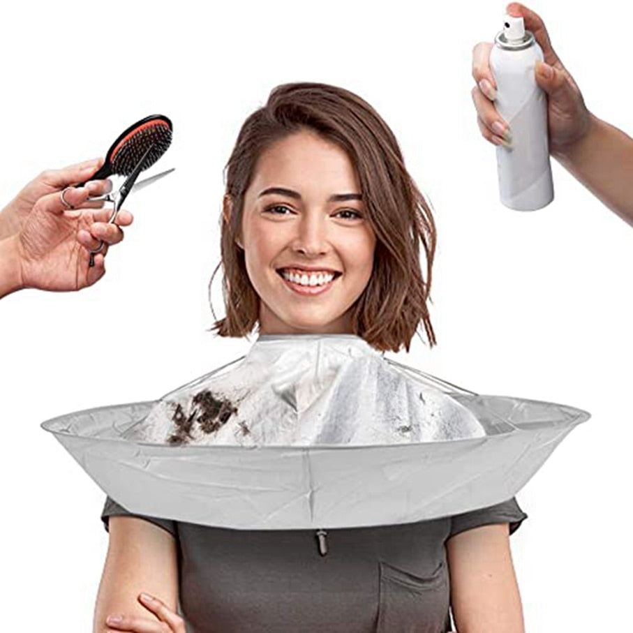 NNEOBA DIY Apron Hair Cutting Cloak Coat Salon Barber Stylist Cape Umbrella Haircut Cloak Hairdressing Home Cleaning Protector