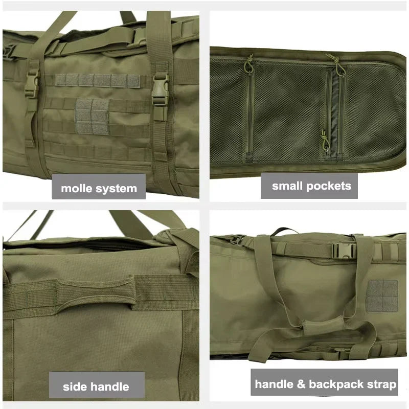 106L Tactical Duffel Bag Camping Green - image 4