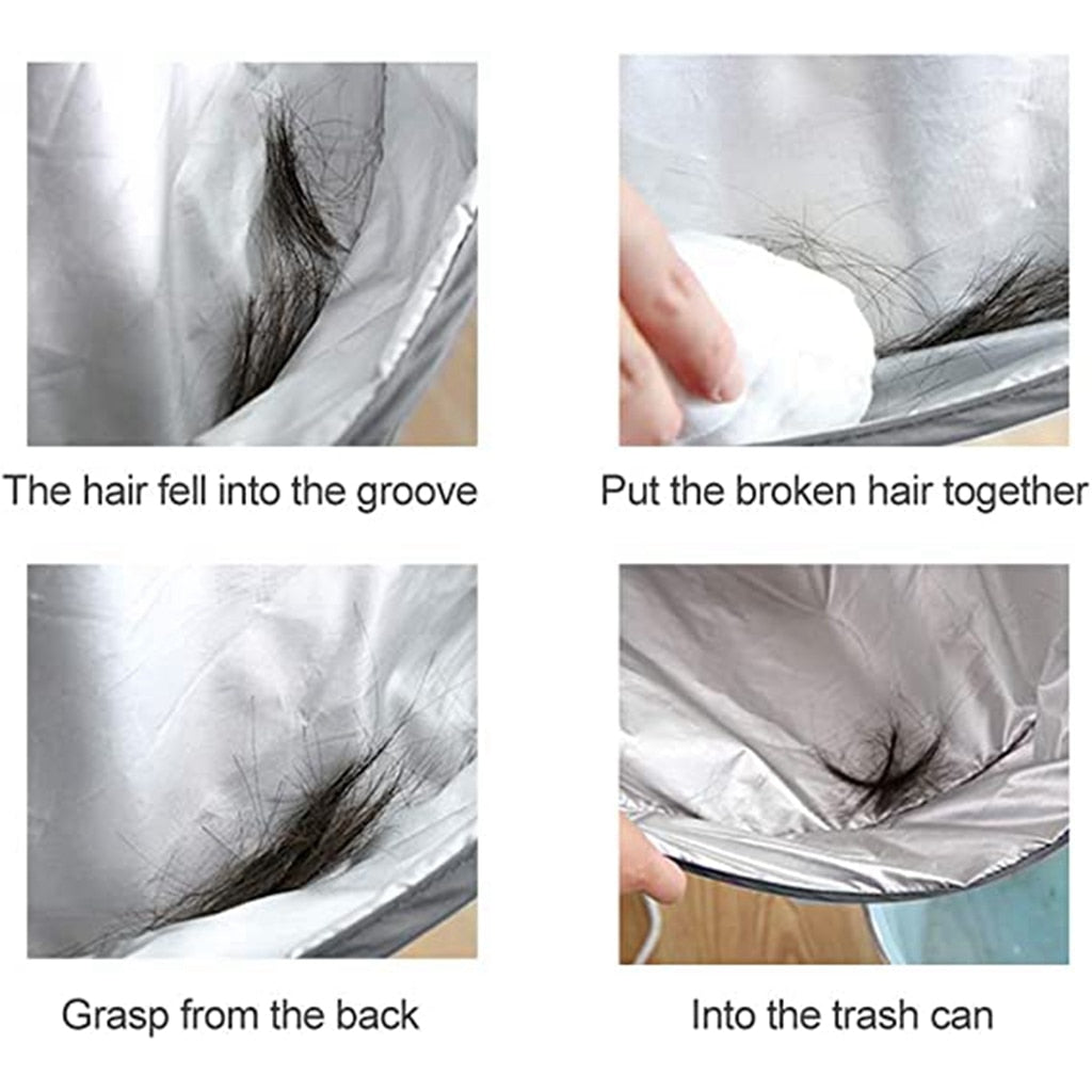 NNEOBA DIY Apron Hair Cutting Cloak Coat Salon Barber Stylist Cape Umbrella Haircut Cloak Hairdressing Home Cleaning Protector