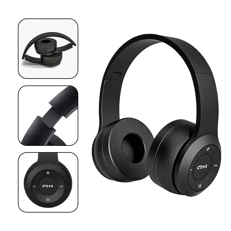 Bluetooth Wireless Sports Gaming Headset Black - image 4
