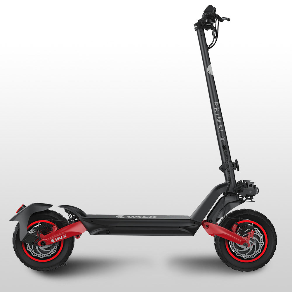 Primal 9 Electric Scooter 1600W Dual Motor All-Terrain Off Road Lithium 60km Range-Black/Red - image 3