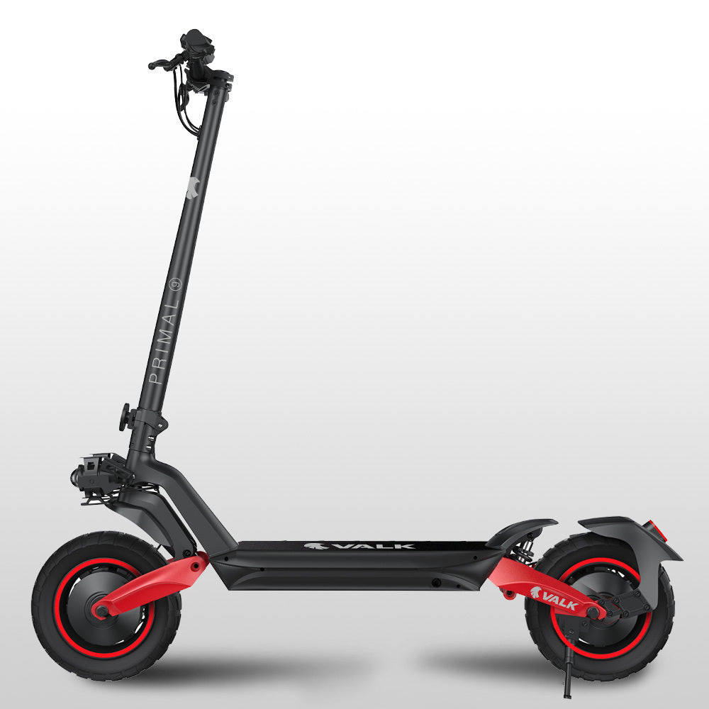 Primal 9 Electric Scooter 1600W Dual Motor All-Terrain Off Road Lithium 60km Range-Black/Red - image 2