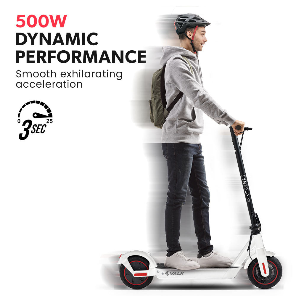 Synergy 7 MkII Electric Scooter 500W 15Ah-Motorised eScooter for Adults-White - image 3