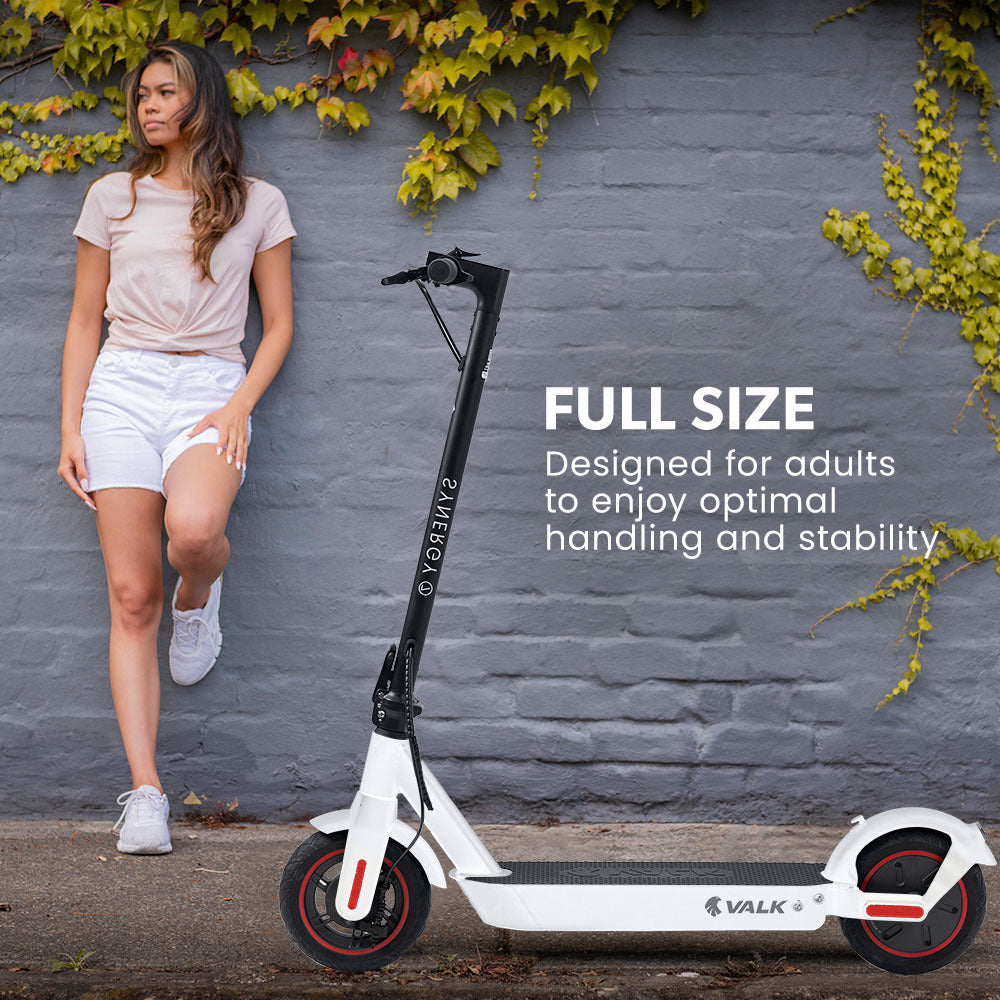 Synergy 7 MkII Electric Scooter 500W 15Ah-Motorised eScooter for Adults-White