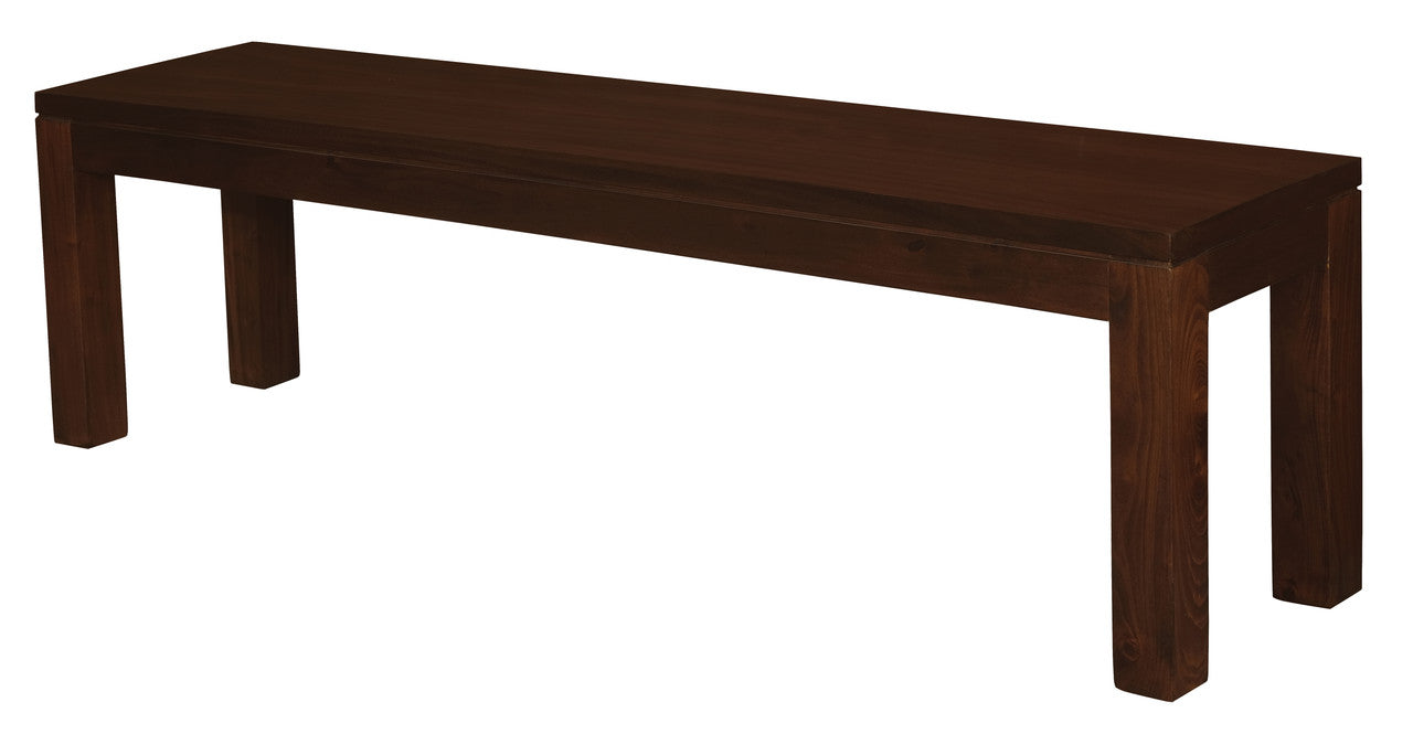 Tilda Solid Mahogany Timber Bench (Mahogany) - image 2
