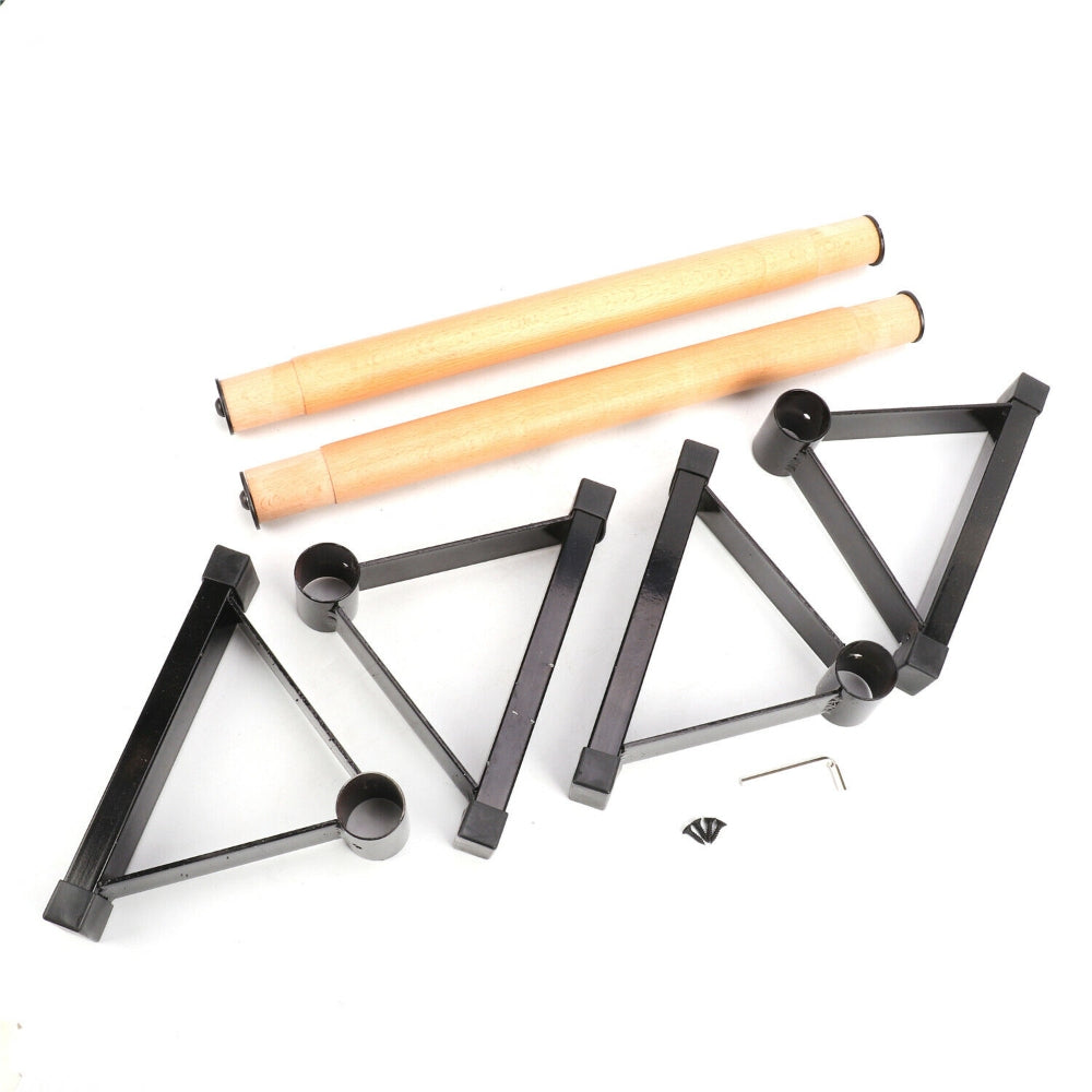 1 Pair Parallettes Set Push-up Parallel Bar Stretch Double Rod Stand Fitness - image 4