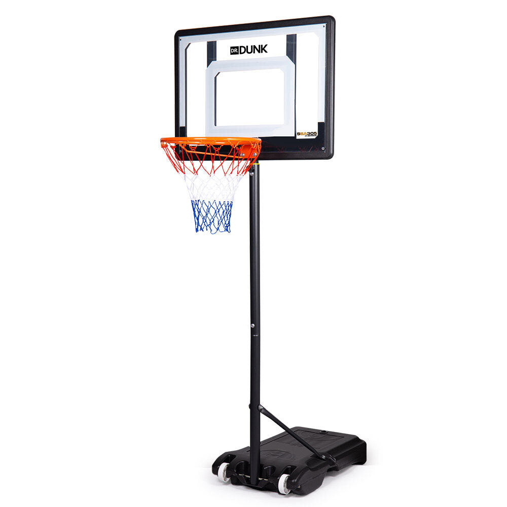 NNEDSZ Dr.Dunk Adjustable Basketball Stand System Kids Hoop Portable Height Rim Ring