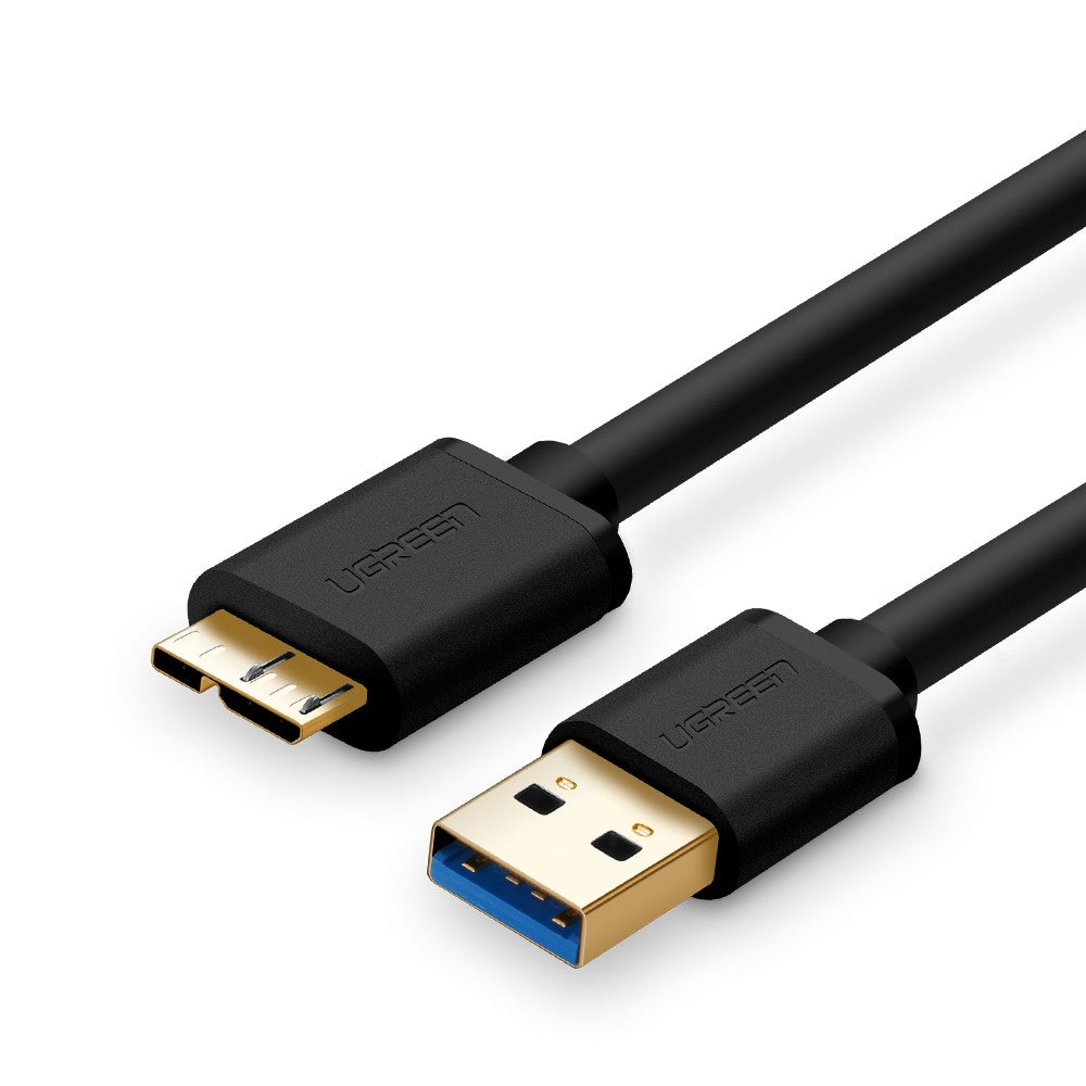 3.0 A Male to Micro USB 3.0 Male Cable 2m (Black) 10843 - image 2