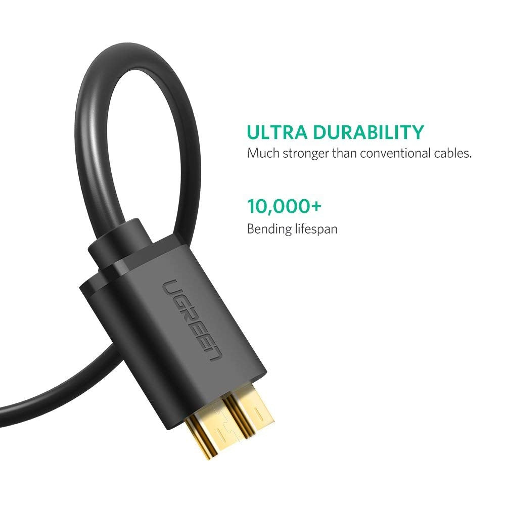 3.0 A Male to Micro USB 3.0 Male Cable 2m (Black) 10843 - image 5