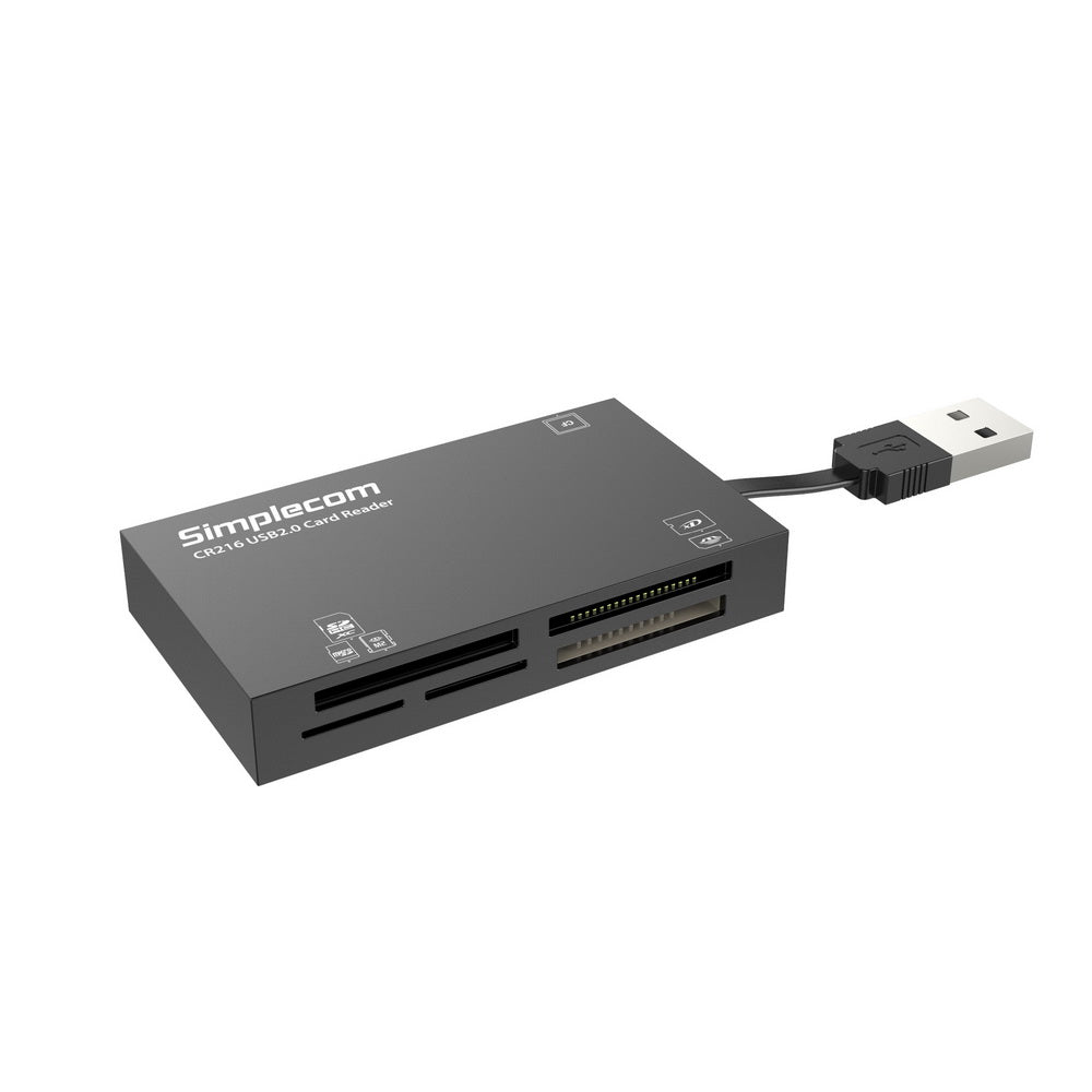 CR216 USB 2.0 All in One Memory Card Reader 6 Slot for MS M2 CF XD Micro SD HC SDXC Black - image 3