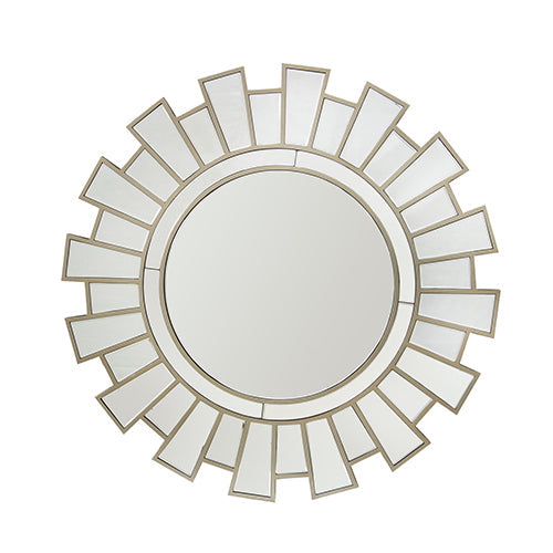 NNEDSZ Wall Mirror MDF Silver Clear Image Lightweight MRR-02