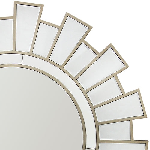 NNEDSZ Wall Mirror MDF Silver Clear Image Lightweight MRR-02