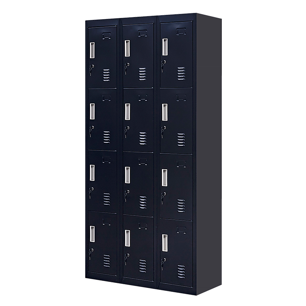 NNEDSZ 12-Door Locker for Office Gym Shed School Home Storage - Standard Lock with Keys-0