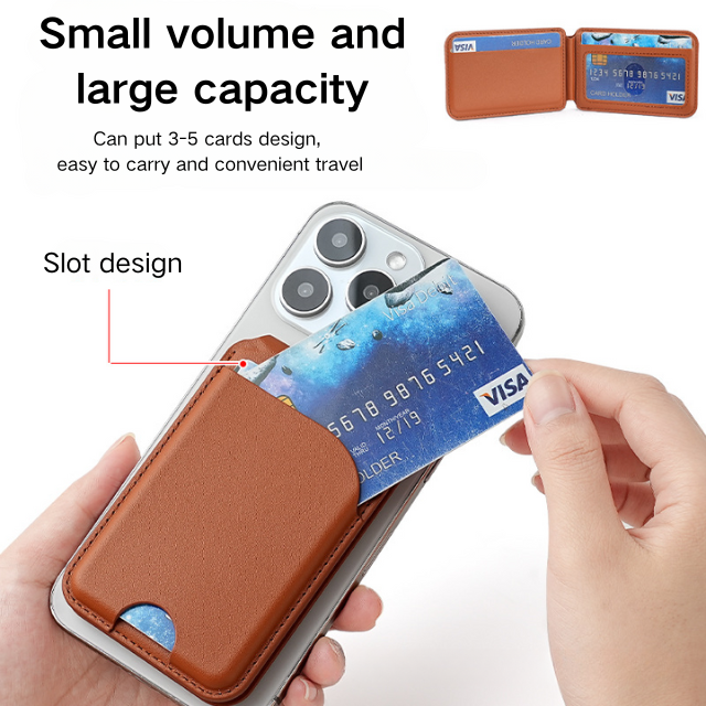 NNEDSZ Dark Green MagSafe Magnetic Wallet with Stand - PU Leather Card Holder for iPhone