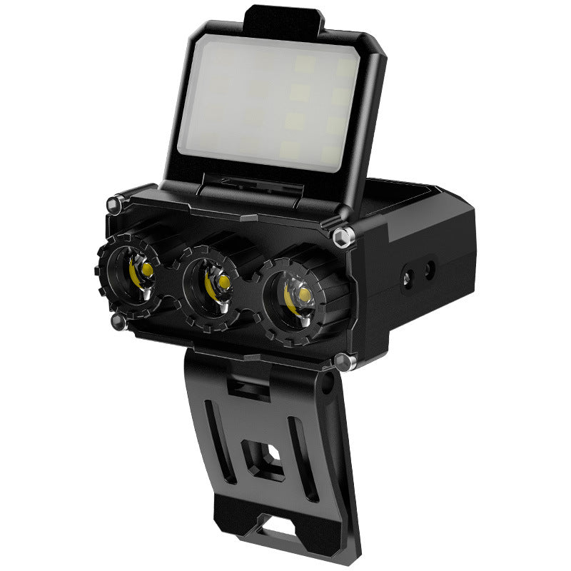 NNEDSZ Black Rechargeable LED Headlight -  Cap Light, Long Lasting Camping Light