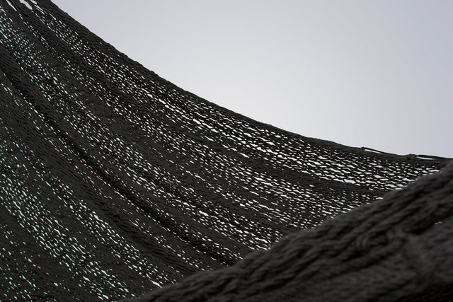 NNEDSZ Legacy King Size Outdoor Cotton Mexican Hammock in Black Colour-3