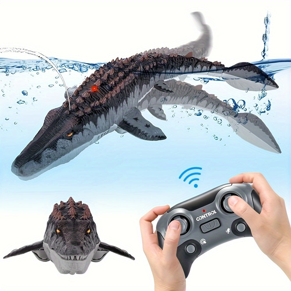 Remote Control Shark Dinosaur Pool Toy Black - image 3