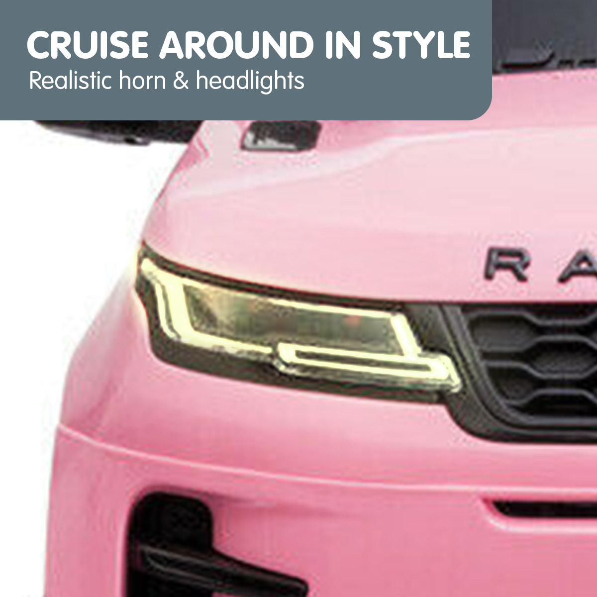 NNEDPE Land Rover Licensed Kids Electric Ride On Car Remote Control - Pink